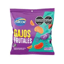 Caramelos Arcor Gajos Frutales 84g