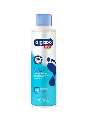 Desodorante Antitranspirante Para Pies Aerosol Algabo 153Ml