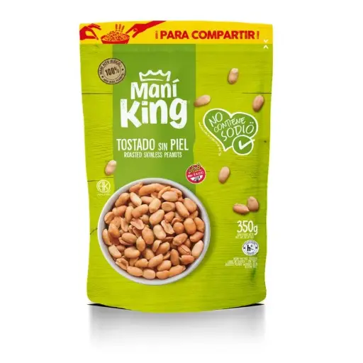 Mani Tostado Sin Piel Sin Sal Mani King 350g