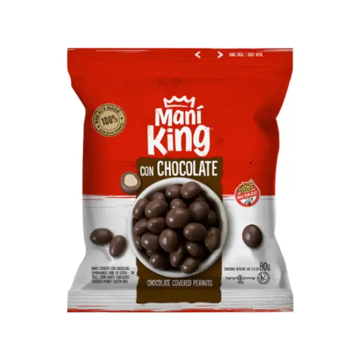 Mani Bañado Chocolate Mani King 80g