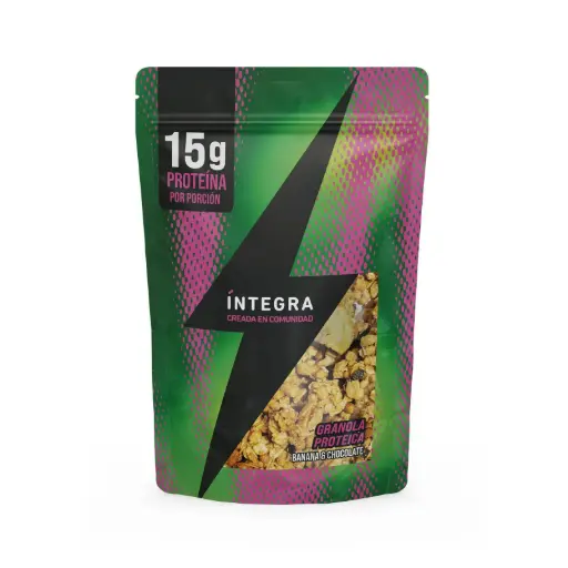 Granola proteica Integra de banana y chocolate 250 grs