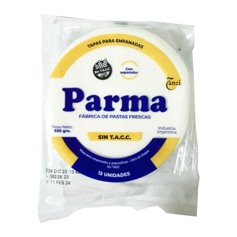 Tapa para Empanadas Sin TACC Parma 330 g