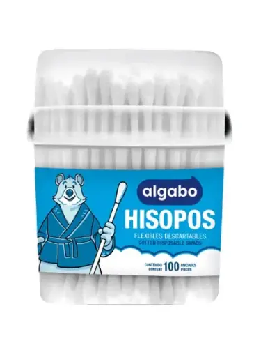 Hisopos Algodón Algabo X 100 Uni