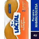 Pan para hamburguesas lactal x4 210grs