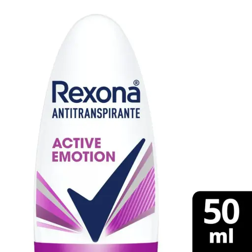 Desodorante Antitranspirante Roll-on Women Active Emotion 50 Ml Rexona