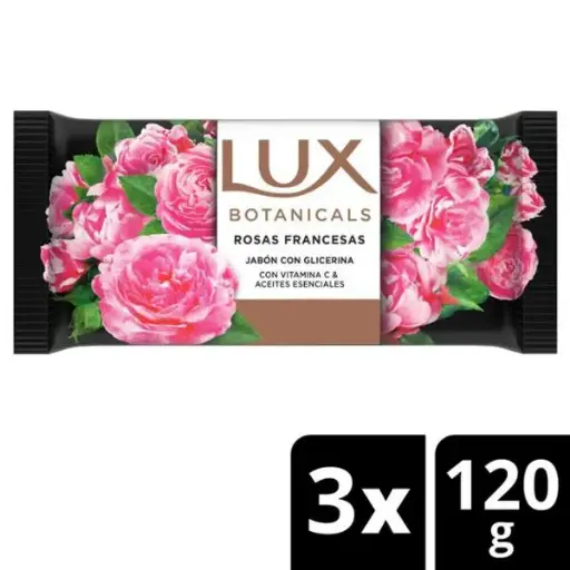 Jabón en barra lux rosas francesas multipack x3 360grs
