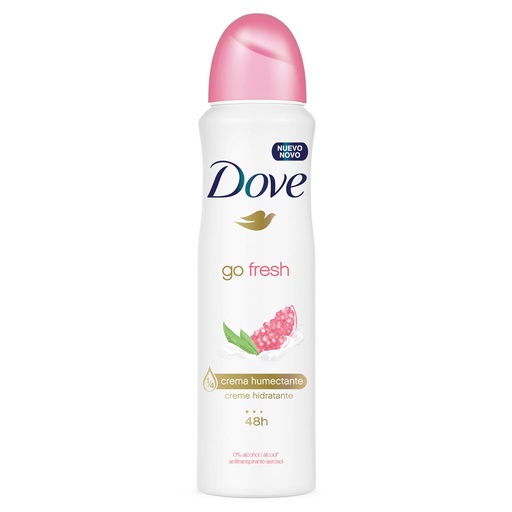 Desodorante Antitranspirante Aerosol Dove Go Fresh Romã E Verbena 150ml