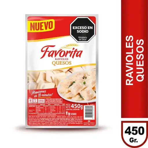 Ravioles Cuatro Quesos La Favorita 450 g