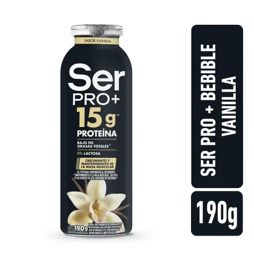 Yogur Ser Pro+ Bebible Vainilla 190gr