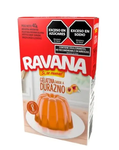 Gelatina Durazno Ravana 40 g