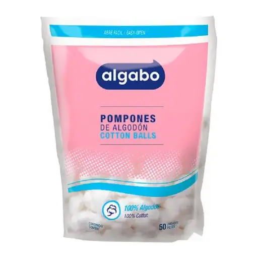 Pompones de algodón algabo control 50uni