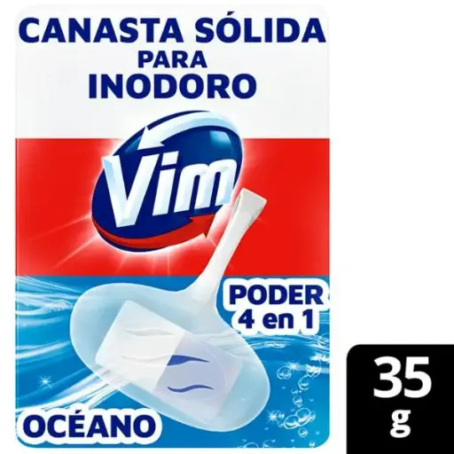 Canasta sólida para inodoro vim océano poder 4 en 1 35grs