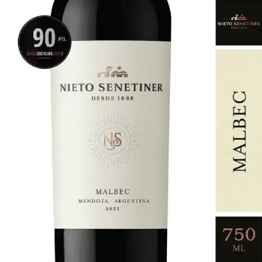 Vino tinto nieto senetiner malbec 750cm3